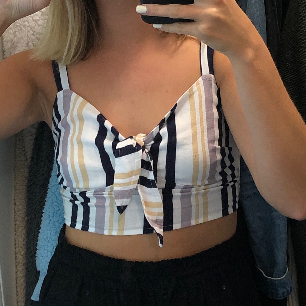 Hollister crop top tank: size small.